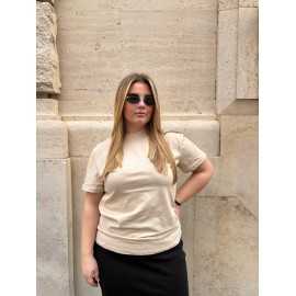 T-Shirt Basic Beige Lumina