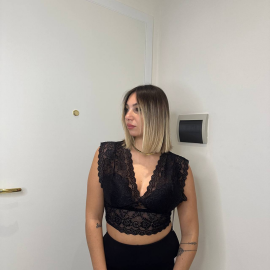Bralette Crop in pizzo